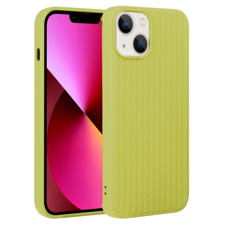 جراب هاتف من السيليكون بنسيج منسوج، مناسب لأجهزة iPhone 14 وiPhone 14 Plus وiPhone 14 Pro وiPhone 14 Pro Max وiPhone 13