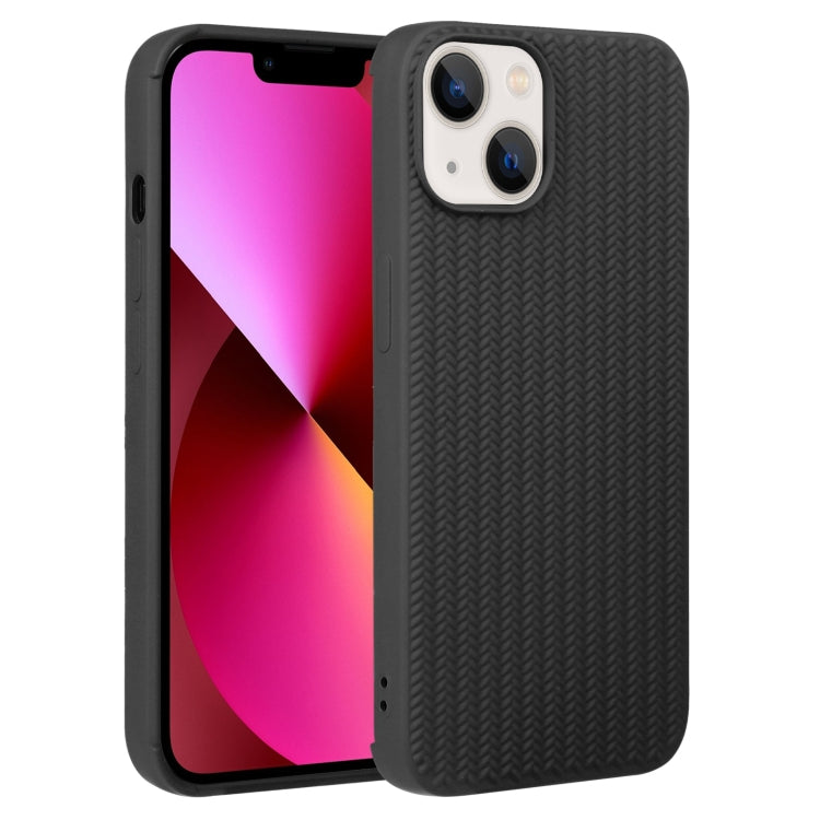 جراب هاتف من السيليكون بنسيج منسوج، مناسب لأجهزة iPhone 14 وiPhone 14 Plus وiPhone 14 Pro وiPhone 14 Pro Max وiPhone 13