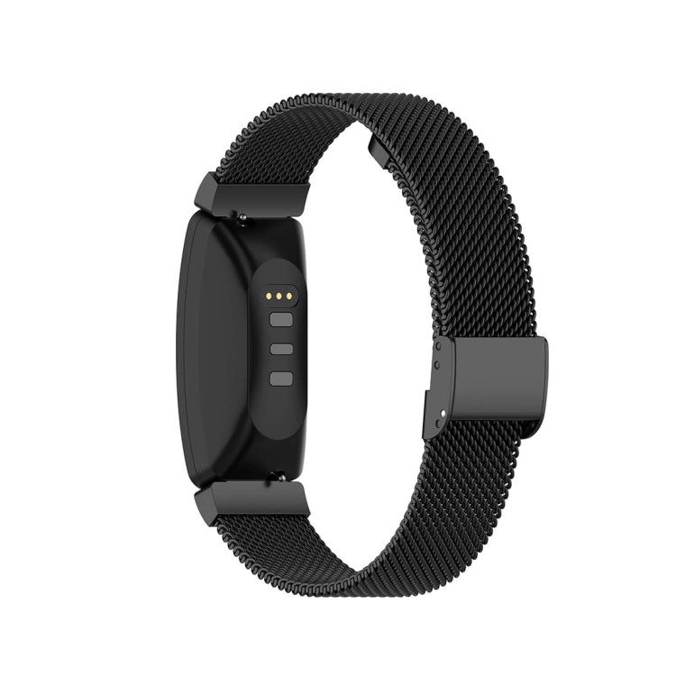 Stainless Steel Metal Mesh Wrist Strap Watch Band for Fitbit Inspire / Inspire HR / Ace 2, Size: S, Size: L