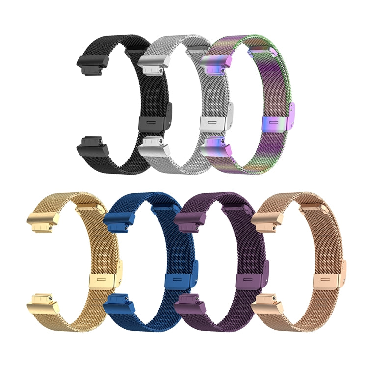 Stainless Steel Metal Mesh Wrist Strap Watch Band for Fitbit Inspire / Inspire HR / Ace 2, Size: S, Size: L