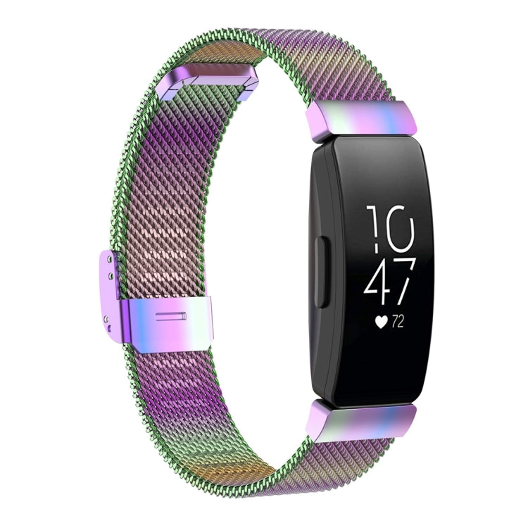 Stainless Steel Metal Mesh Wrist Strap Watch Band for Fitbit Inspire / Inspire HR / Ace 2, Size: S, Size: L