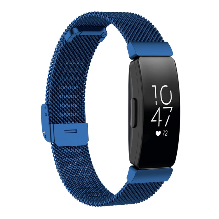 Stainless Steel Metal Mesh Wrist Strap Watch Band for Fitbit Inspire / Inspire HR / Ace 2, Size: S, Size: L