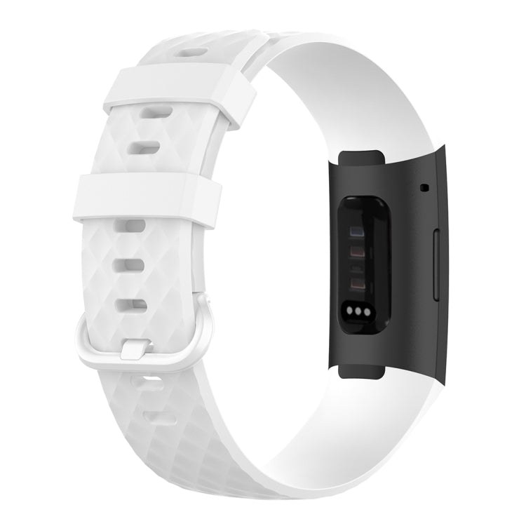 Color Buckle TPU Wrist Strap Watch Band for Fitbit Charge 4 / Charge 3 / Charge 3 SE, Size: S, Size: L