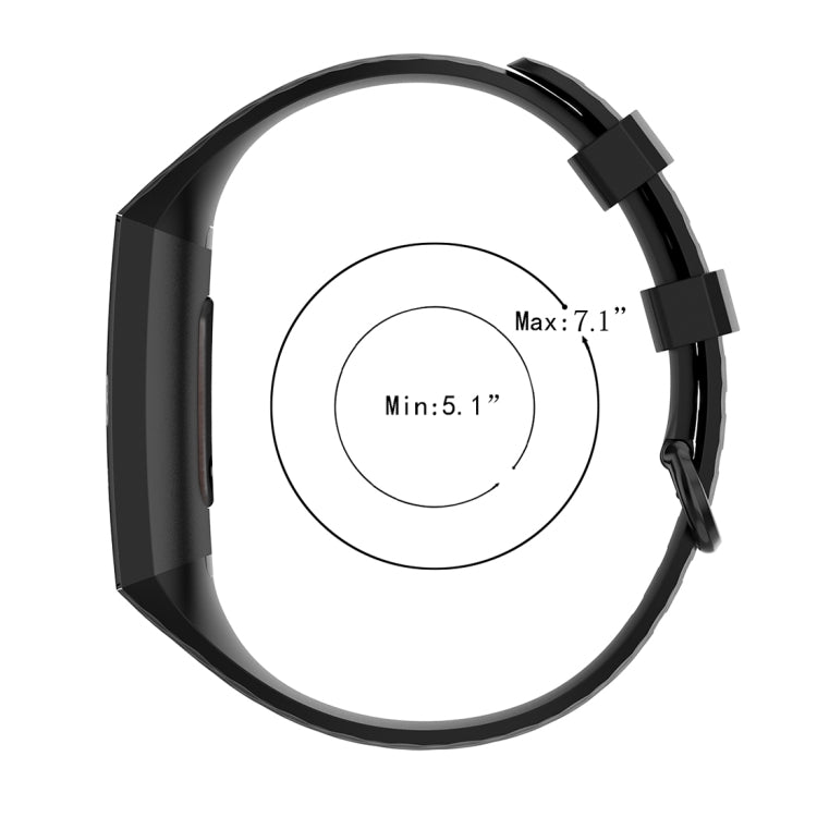 Color Buckle TPU Wrist Strap Watch Band for Fitbit Charge 4 / Charge 3 / Charge 3 SE, Size: S, Size: L