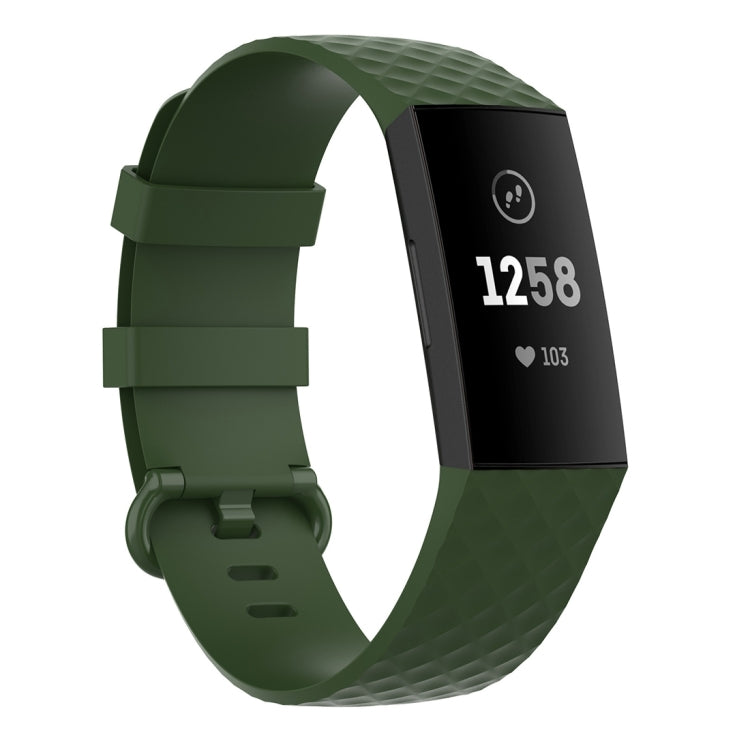 Color Buckle TPU Wrist Strap Watch Band for Fitbit Charge 4 / Charge 3 / Charge 3 SE, Size: S, Size: L