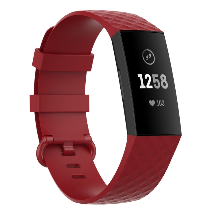 Color Buckle TPU Wrist Strap Watch Band for Fitbit Charge 4 / Charge 3 / Charge 3 SE, Size: S, Size: L