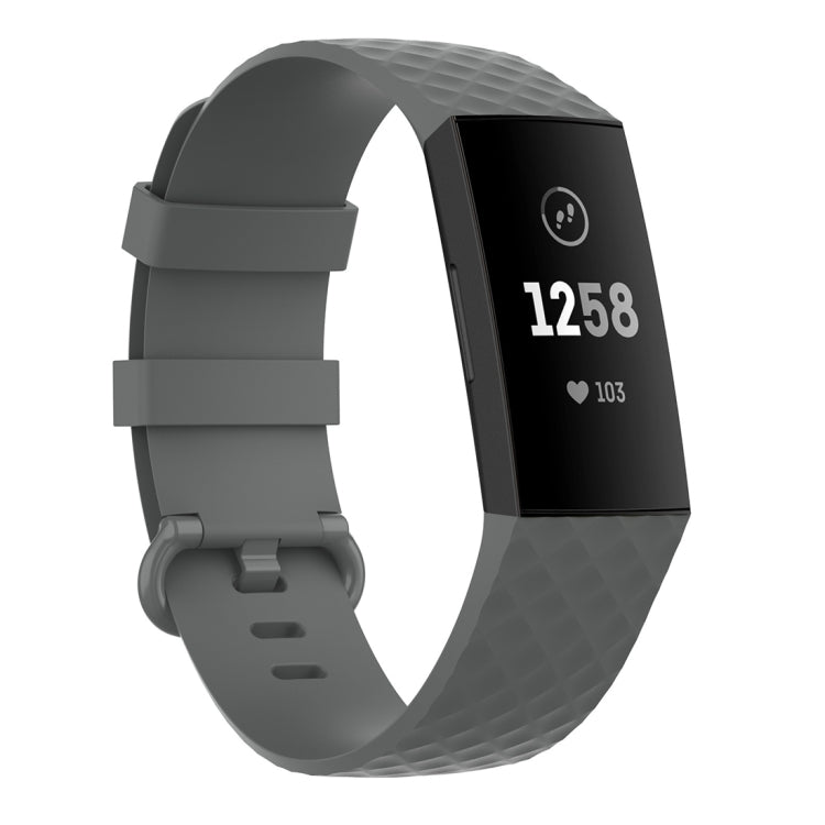 Color Buckle TPU Wrist Strap Watch Band for Fitbit Charge 4 / Charge 3 / Charge 3 SE, Size: S, Size: L