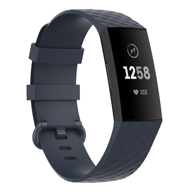 Color Buckle TPU Wrist Strap Watch Band for Fitbit Charge 4 / Charge 3 / Charge 3 SE, Size: S, Size: L