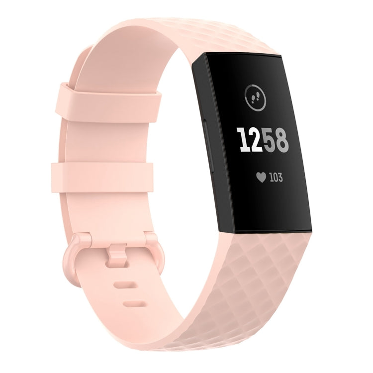 Color Buckle TPU Wrist Strap Watch Band for Fitbit Charge 4 / Charge 3 / Charge 3 SE, Size: S, Size: L