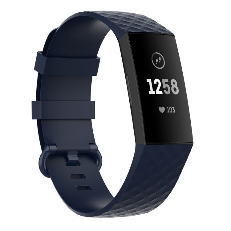 Color Buckle TPU Wrist Strap Watch Band for Fitbit Charge 4 / Charge 3 / Charge 3 SE, Size: S, Size: L