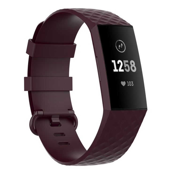 Color Buckle TPU Wrist Strap Watch Band for Fitbit Charge 4 / Charge 3 / Charge 3 SE, Size: S, Size: L