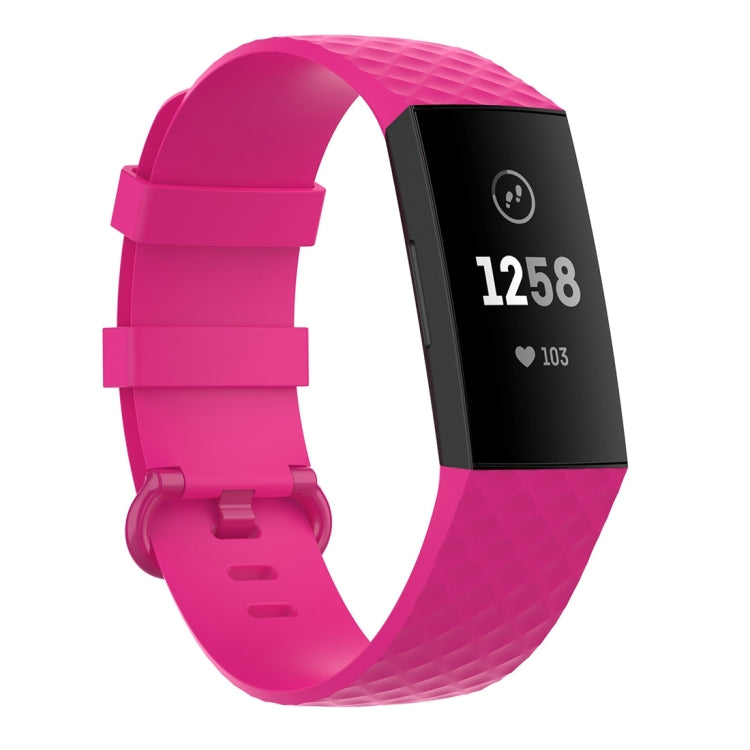 Color Buckle TPU Wrist Strap Watch Band for Fitbit Charge 4 / Charge 3 / Charge 3 SE, Size: S, Size: L