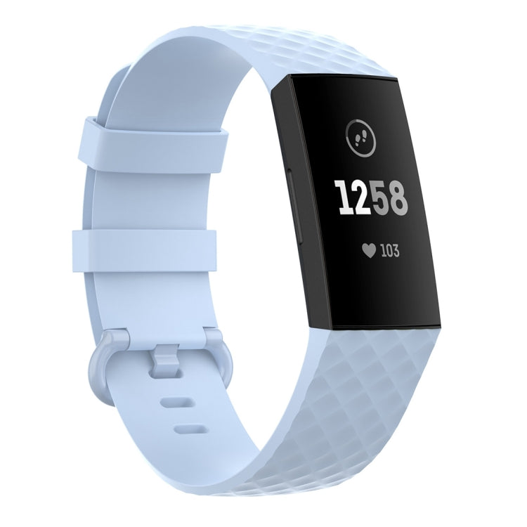 Color Buckle TPU Wrist Strap Watch Band for Fitbit Charge 4 / Charge 3 / Charge 3 SE, Size: S, Size: L