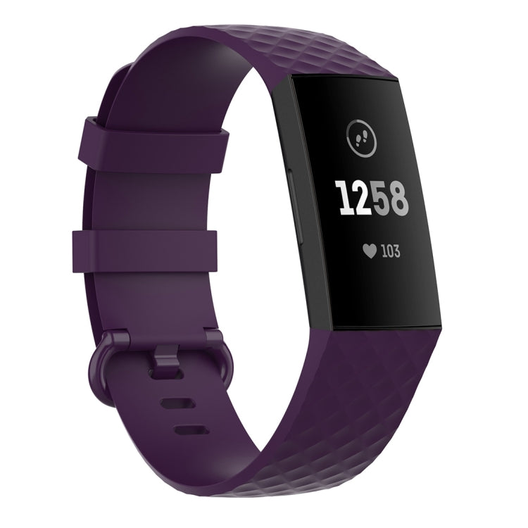 Color Buckle TPU Wrist Strap Watch Band for Fitbit Charge 4 / Charge 3 / Charge 3 SE, Size: S, Size: L