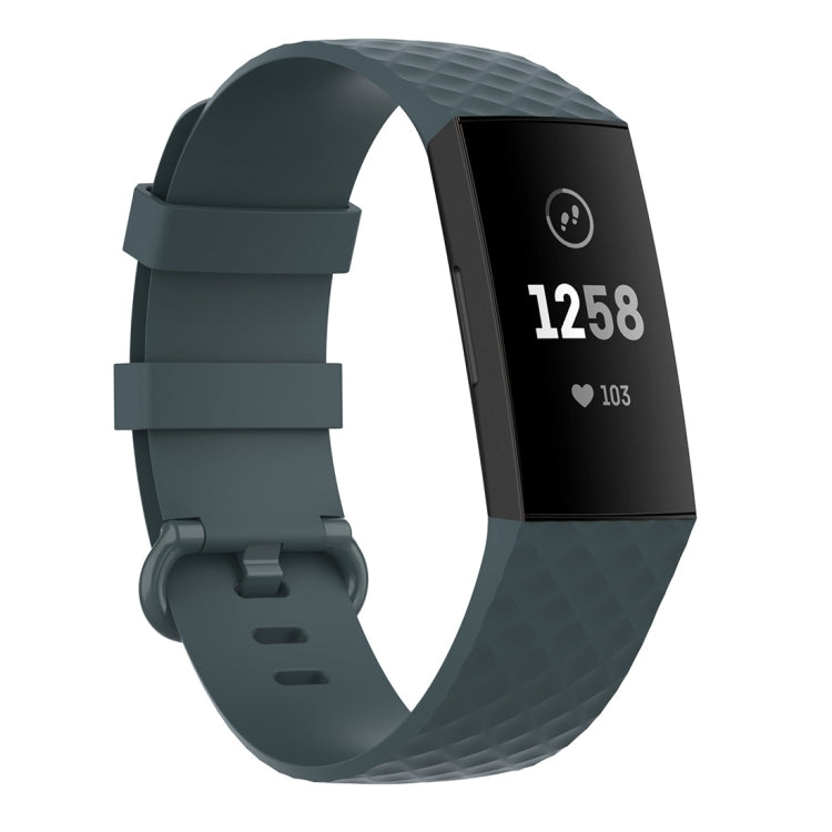 Color Buckle TPU Wrist Strap Watch Band for Fitbit Charge 4 / Charge 3 / Charge 3 SE, Size: S, Size: L