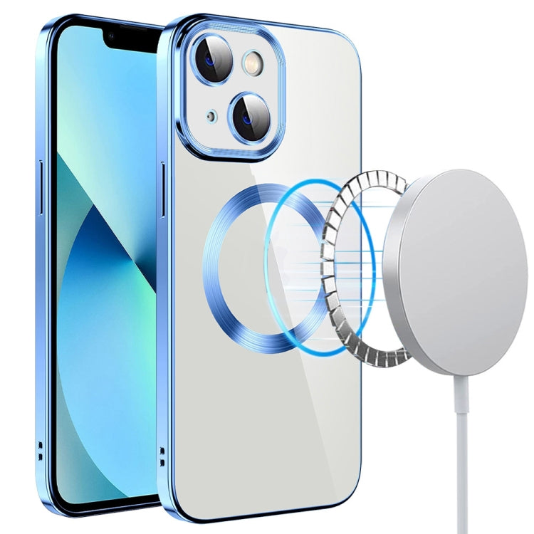 جراب هاتف من مادة TPU مطلي بالكهرباء MagSafe مع غشاء عدسة، لهاتف iPhone 14، وiPhone 14 Pro، وiPhone 14 Plus، وiPhone 14 Pro Max، وiPhone 13، وiPhone 13 Pro
