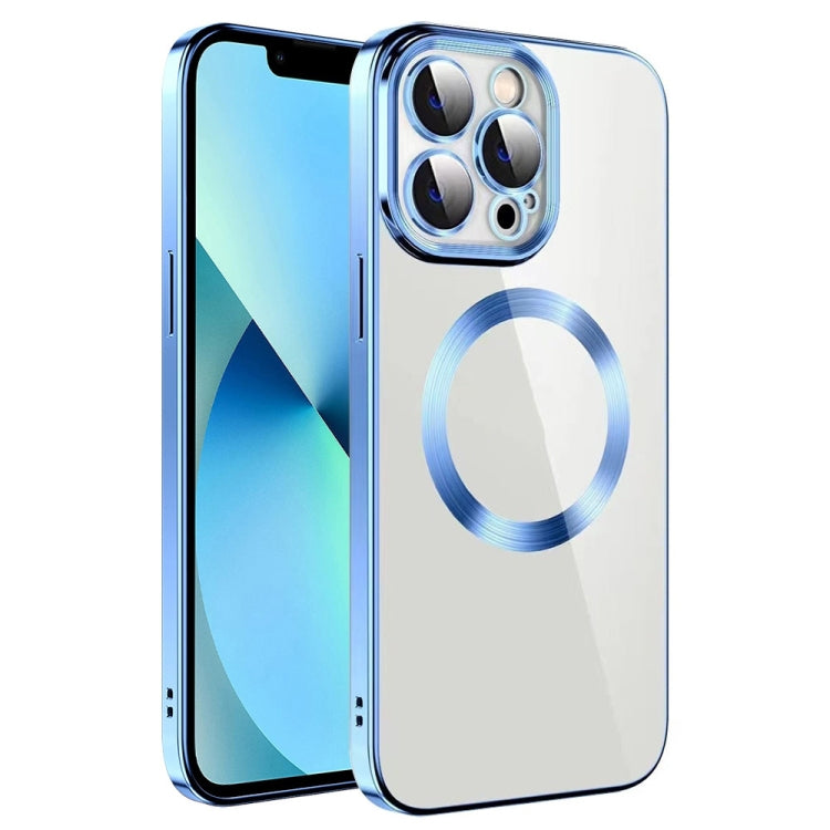 جراب هاتف من مادة TPU مطلي بالكهرباء MagSafe مع غشاء عدسة، لهاتف iPhone 13 Pro Max، وiPhone 12، وiPhone 12 Pro، وiPhone 12 Pro Max