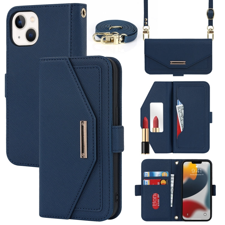 Cross Texture Lanyard Leather Phone Case, For iPhone 12 mini, For iPhone 11 Pro Max, For iPhone 11 Pro, For iPhone 8 Plus / 7 Plus, For iPhone 13, For iPhone 11, For iPhone XR, For iPhone SE 2022 / SE 2020 / 8 / 7
