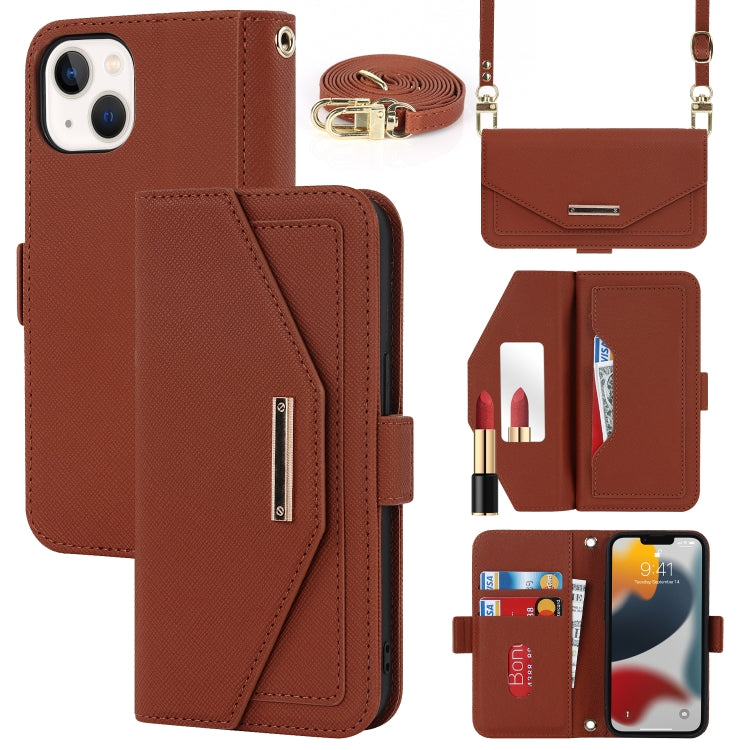 Cross Texture Lanyard Leather Phone Case, For iPhone 12 mini, For iPhone 11 Pro Max, For iPhone 11 Pro, For iPhone 8 Plus / 7 Plus, For iPhone 13, For iPhone 11, For iPhone XR, For iPhone SE 2022 / SE 2020 / 8 / 7