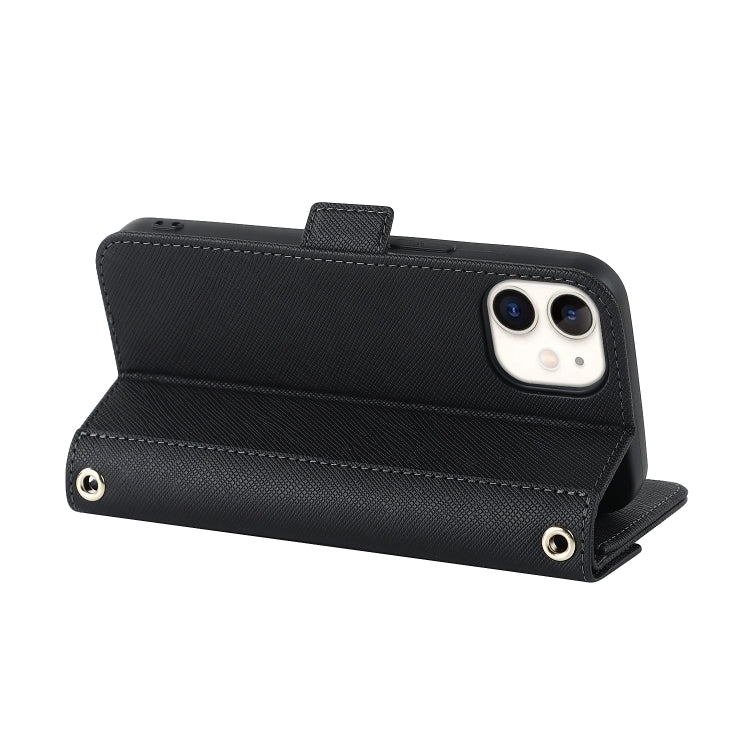 Cross Texture Lanyard Leather Phone Case, For iPhone 12 mini, For iPhone 11 Pro Max, For iPhone 11 Pro, For iPhone 8 Plus / 7 Plus, For iPhone 13, For iPhone 11, For iPhone XR, For iPhone SE 2022 / SE 2020 / 8 / 7