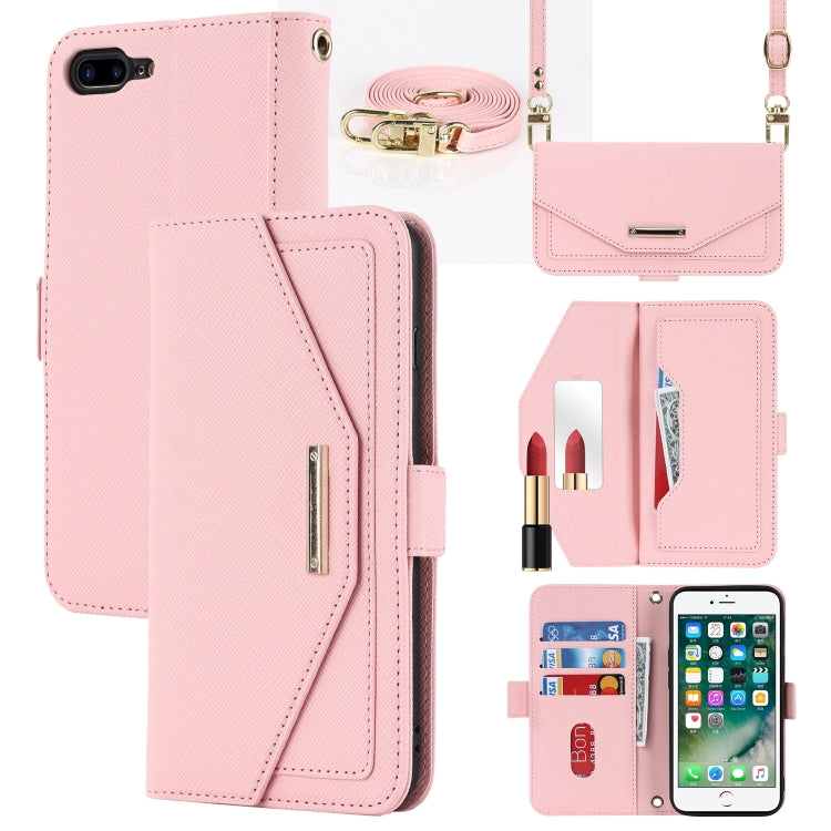 Cross Texture Lanyard Leather Phone Case, For iPhone 12 mini, For iPhone 11 Pro Max, For iPhone 11 Pro, For iPhone 8 Plus / 7 Plus, For iPhone 13, For iPhone 11, For iPhone XR, For iPhone SE 2022 / SE 2020 / 8 / 7
