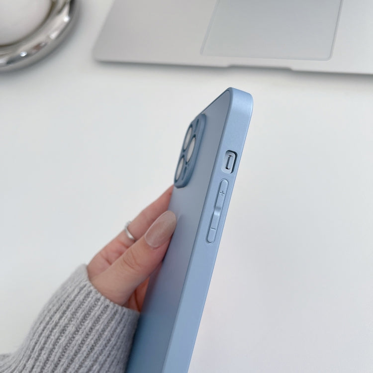جراب هاتف زجاجي مقسّى من الجلد لهاتف iPhone 11