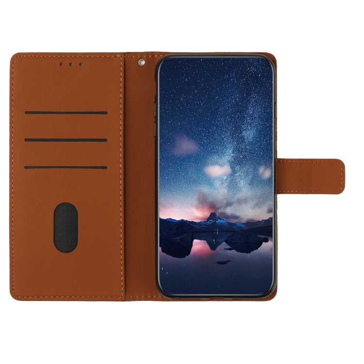 Diamond Embossed Skin Feel Leather Phone Case with Lanyard, For iPhone XS Max