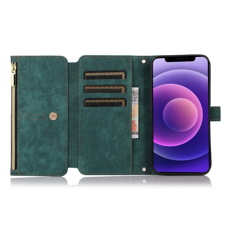 Dream 9-Card Wallet Zipper Bag Leather Phone Case, For iPhone 12, For iPhone 12 Pro, For iPhone 12 Pro Max, For iPhone 11, For iPhone 11 Pro, For iPhone 11 Pro Max, For iPhone X / XS, For iPhone XR