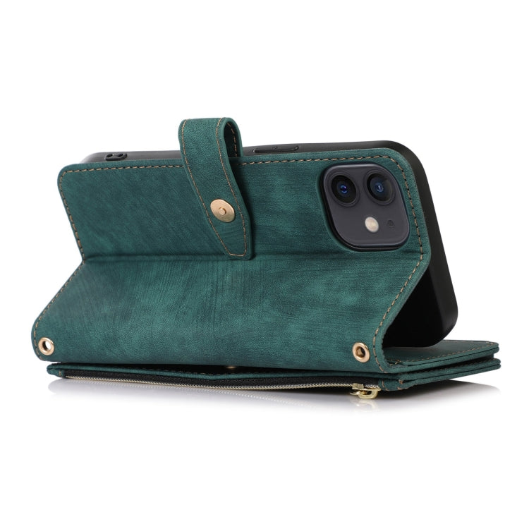 Dream 9-Card Wallet Zipper Bag Leather Phone Case, For iPhone 12, For iPhone 12 Pro, For iPhone 12 Pro Max, For iPhone 11, For iPhone 11 Pro, For iPhone 11 Pro Max, For iPhone X / XS, For iPhone XR