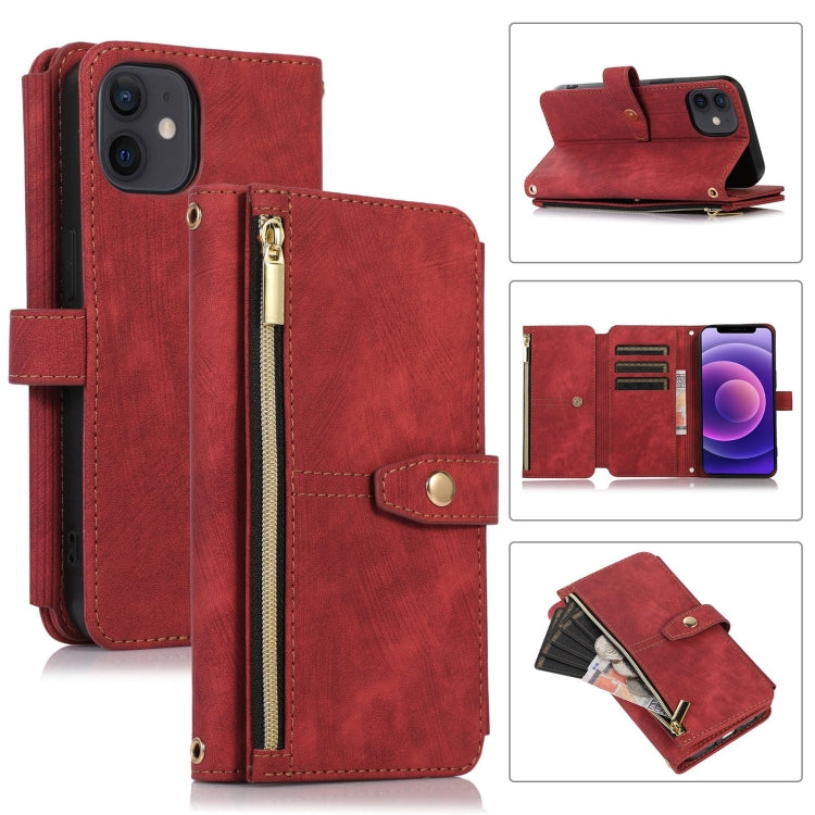 Dream 9-Card Wallet Zipper Bag Leather Phone Case, For iPhone 12, For iPhone 12 Pro, For iPhone 12 Pro Max, For iPhone 11, For iPhone 11 Pro, For iPhone 11 Pro Max, For iPhone X / XS, For iPhone XR