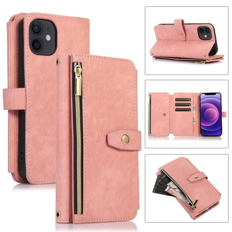 Dream 9-Card Wallet Zipper Bag Leather Phone Case, For iPhone 12, For iPhone 12 Pro, For iPhone 12 Pro Max, For iPhone 11, For iPhone 11 Pro, For iPhone 11 Pro Max, For iPhone X / XS, For iPhone XR