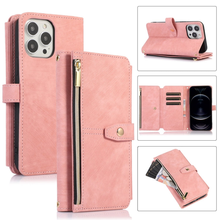 Dream 9-Card Wallet Zipper Bag Leather Phone Case, For iPhone 12, For iPhone 12 Pro, For iPhone 12 Pro Max, For iPhone 11, For iPhone 11 Pro, For iPhone 11 Pro Max, For iPhone X / XS, For iPhone XR