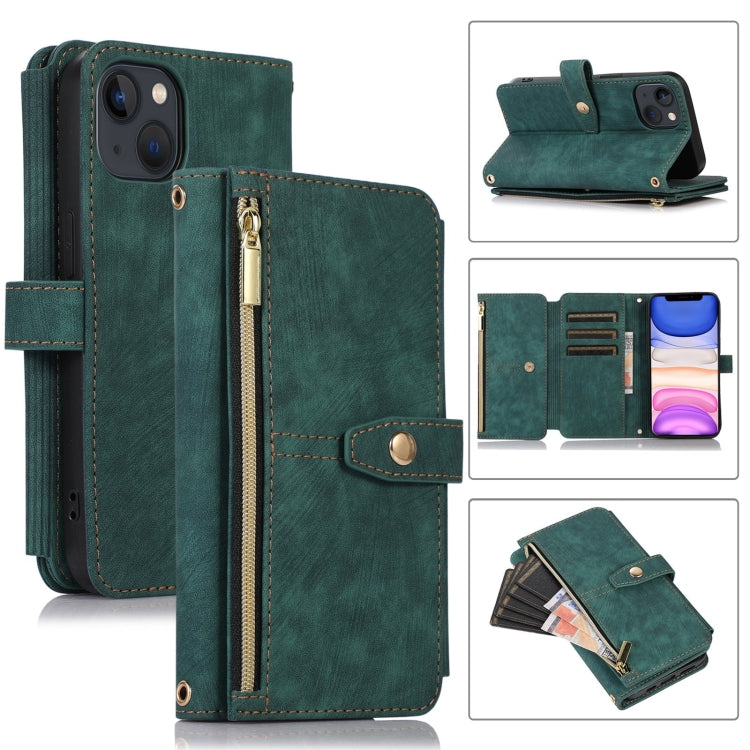 Dream 9-Card Wallet Zipper Bag Leather Phone Case, For iPhone 12, For iPhone 12 Pro, For iPhone 12 Pro Max, For iPhone 11, For iPhone 11 Pro, For iPhone 11 Pro Max, For iPhone X / XS, For iPhone XR