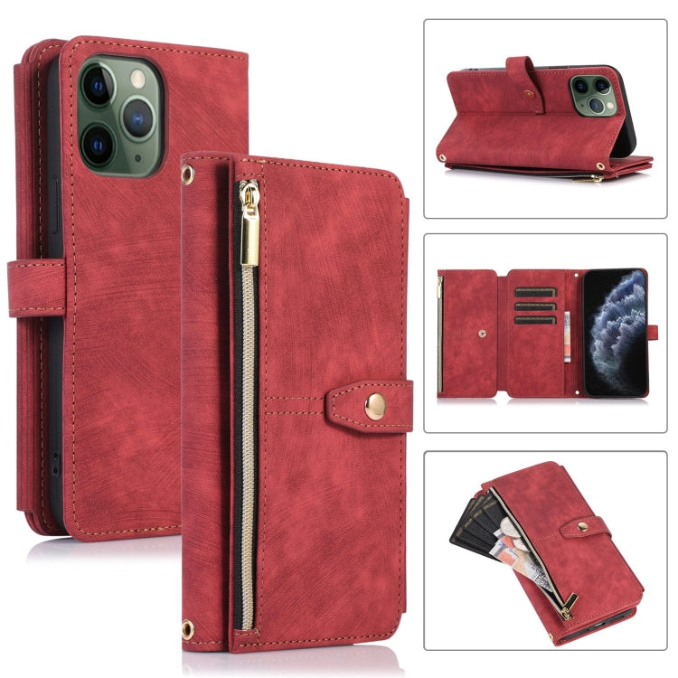 Dream 9-Card Wallet Zipper Bag Leather Phone Case, For iPhone 12, For iPhone 12 Pro, For iPhone 12 Pro Max, For iPhone 11, For iPhone 11 Pro, For iPhone 11 Pro Max, For iPhone X / XS, For iPhone XR