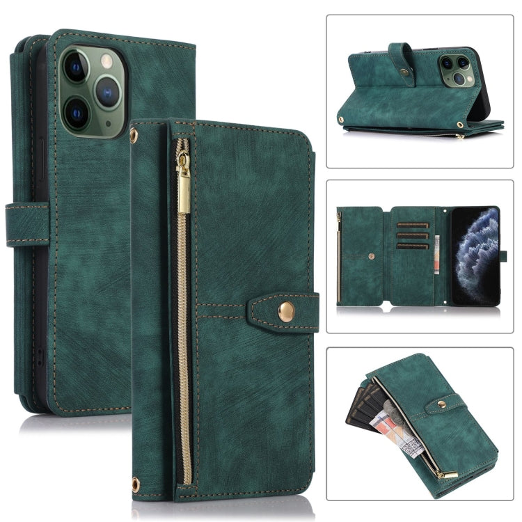Dream 9-Card Wallet Zipper Bag Leather Phone Case, For iPhone 12, For iPhone 12 Pro, For iPhone 12 Pro Max, For iPhone 11, For iPhone 11 Pro, For iPhone 11 Pro Max, For iPhone X / XS, For iPhone XR