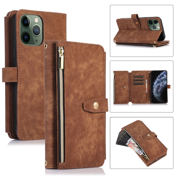 Dream 9-Card Wallet Zipper Bag Leather Phone Case, For iPhone 12, For iPhone 12 Pro, For iPhone 12 Pro Max, For iPhone 11, For iPhone 11 Pro, For iPhone 11 Pro Max, For iPhone X / XS, For iPhone XR