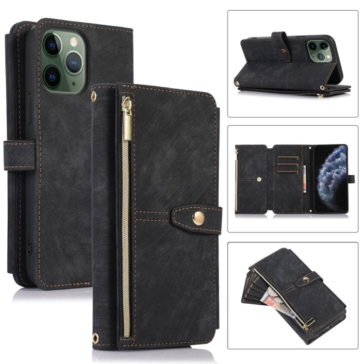 Dream 9-Card Wallet Zipper Bag Leather Phone Case, For iPhone 12, For iPhone 12 Pro, For iPhone 12 Pro Max, For iPhone 11, For iPhone 11 Pro, For iPhone 11 Pro Max, For iPhone X / XS, For iPhone XR