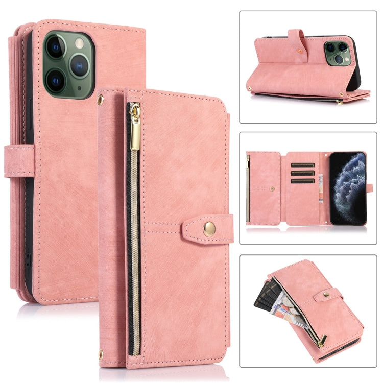 Dream 9-Card Wallet Zipper Bag Leather Phone Case, For iPhone 12, For iPhone 12 Pro, For iPhone 12 Pro Max, For iPhone 11, For iPhone 11 Pro, For iPhone 11 Pro Max, For iPhone X / XS, For iPhone XR