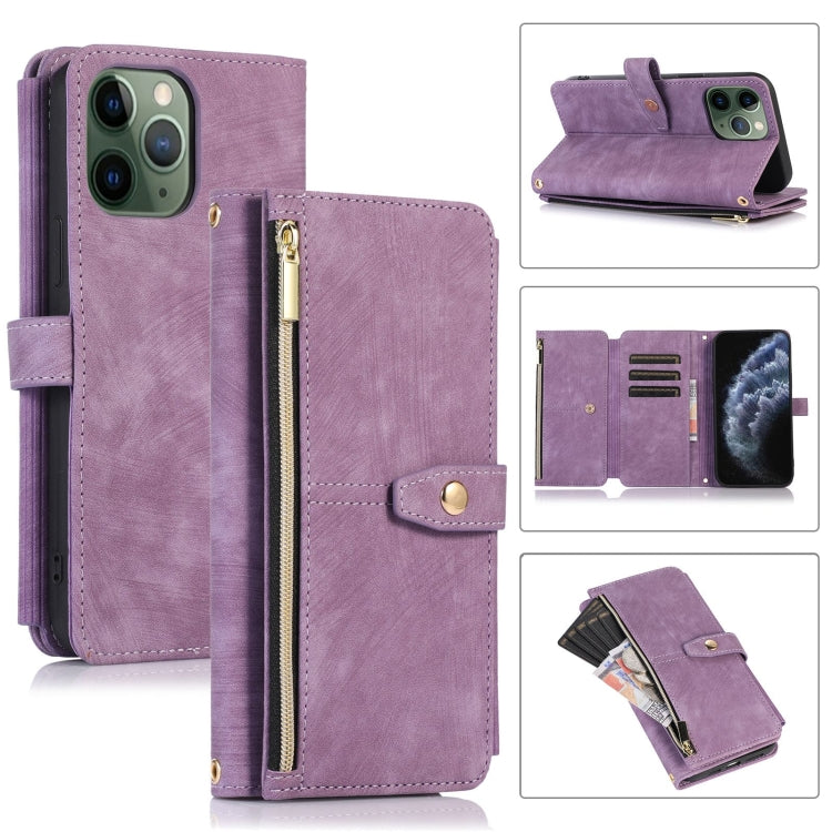 Dream 9-Card Wallet Zipper Bag Leather Phone Case, For iPhone 12, For iPhone 12 Pro, For iPhone 12 Pro Max, For iPhone 11, For iPhone 11 Pro, For iPhone 11 Pro Max, For iPhone X / XS, For iPhone XR