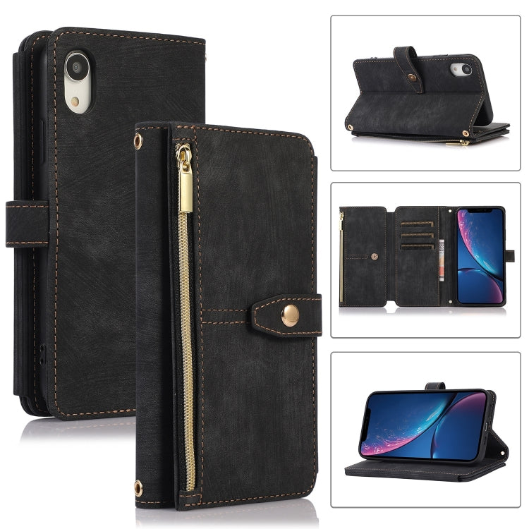 Dream 9-Card Wallet Zipper Bag Leather Phone Case, For iPhone 12, For iPhone 12 Pro, For iPhone 12 Pro Max, For iPhone 11, For iPhone 11 Pro, For iPhone 11 Pro Max, For iPhone X / XS, For iPhone XR