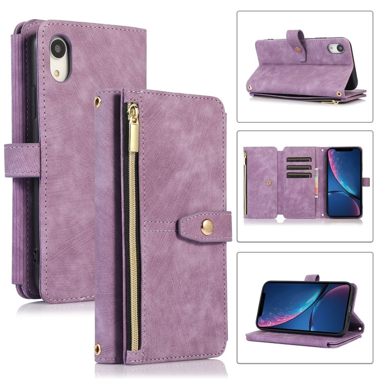 Dream 9-Card Wallet Zipper Bag Leather Phone Case, For iPhone 12, For iPhone 12 Pro, For iPhone 12 Pro Max, For iPhone 11, For iPhone 11 Pro, For iPhone 11 Pro Max, For iPhone X / XS, For iPhone XR