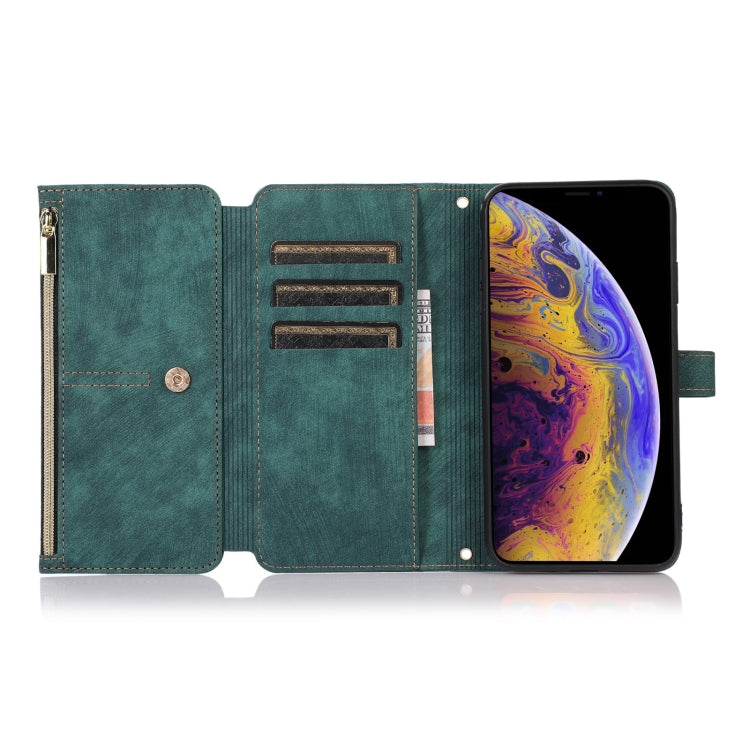 Dream 9-Card Wallet Zipper Bag Leather Phone Case, For iPhone XS Max, For iPhone SE 2022 / 2020 / 7 / 8, For iPhone 7 Plus / 8 Plus
