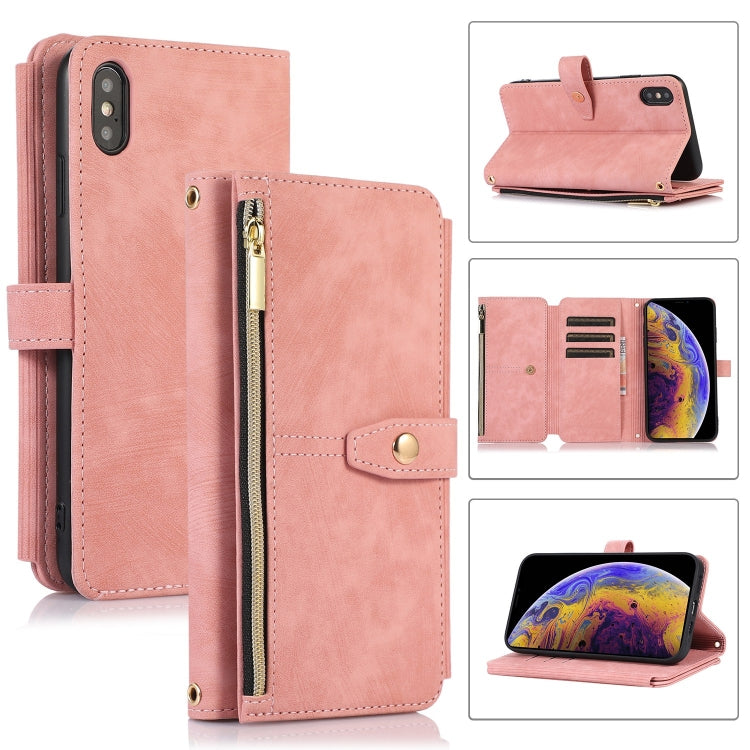 Dream 9-Card Wallet Zipper Bag Leather Phone Case, For iPhone XS Max, For iPhone SE 2022 / 2020 / 7 / 8, For iPhone 7 Plus / 8 Plus