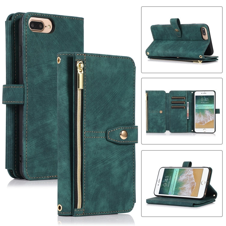 Dream 9-Card Wallet Zipper Bag Leather Phone Case, For iPhone XS Max, For iPhone SE 2022 / 2020 / 7 / 8, For iPhone 7 Plus / 8 Plus