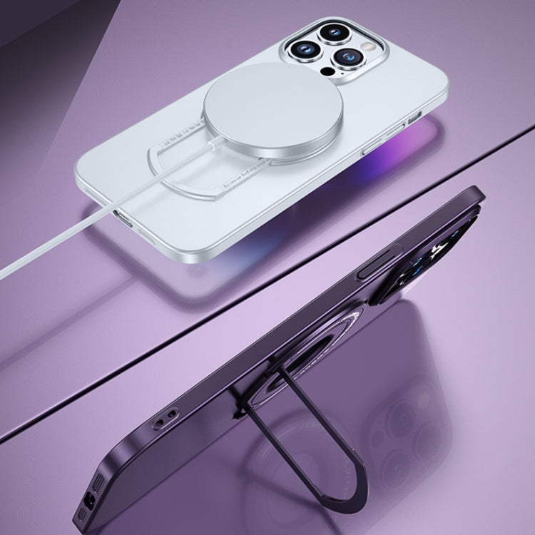 Matte Magsafe Magnetic Phone Case with Trolley Holder, For iPhone 14, For iPhone 14 Pro, For iPhone 14 Pro Max, For iPhone 14 Plus, For iPhone 13, For iPhone 13 Pro, For iPhone 13 Pro Max