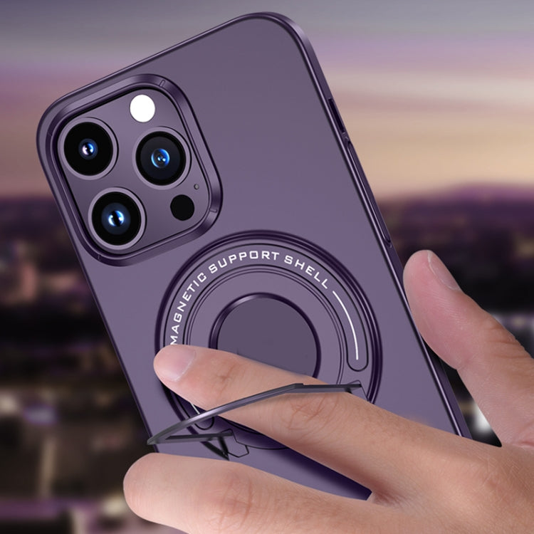 Matte Magsafe Magnetic Phone Case with Trolley Holder, For iPhone 14, For iPhone 14 Pro, For iPhone 14 Pro Max, For iPhone 14 Plus, For iPhone 13, For iPhone 13 Pro, For iPhone 13 Pro Max