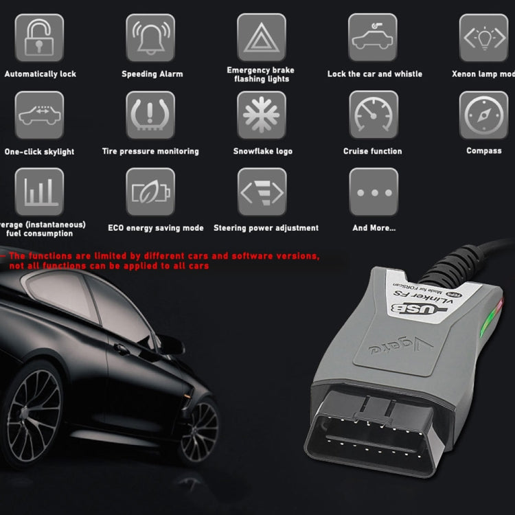 Vgate Vlinker FS ELM327 USB OBD2 Car Diagnostic Tool, Vlinker FS
