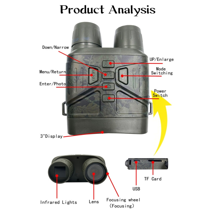 NV4000C Outdoor Hunting 4K HD Binocular Digital Night Vision