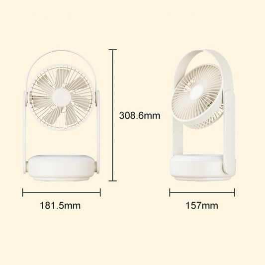WT-F62 Outdoor Portable USB Charging Air Cooling Fan with LED Night Lamp