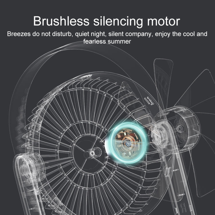 WT-F62 Outdoor Portable USB Charging Air Cooling Fan with LED Night Lamp